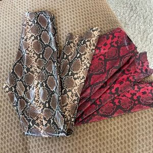 Commando snakeskin leggings